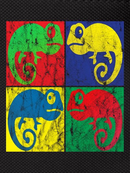 Chameleon Pop Art