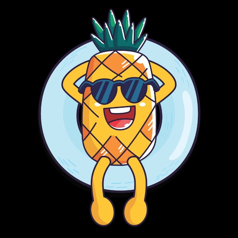 Cool floating pineapple