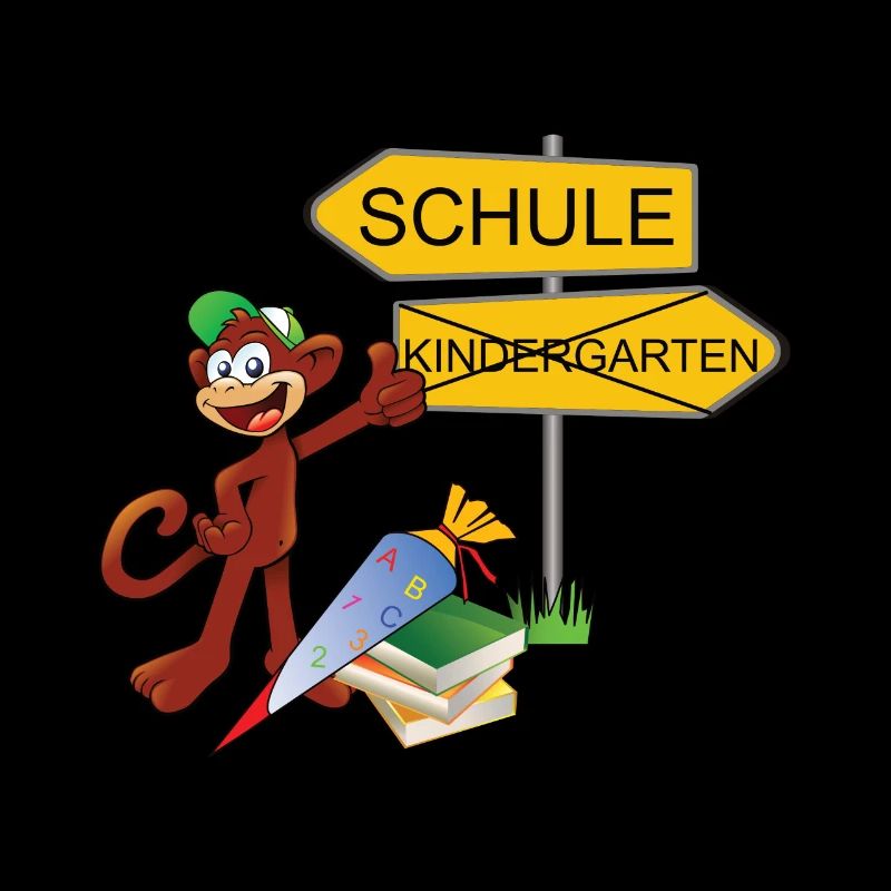 Einschulung Affe