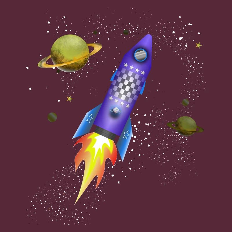 Rocket in space
