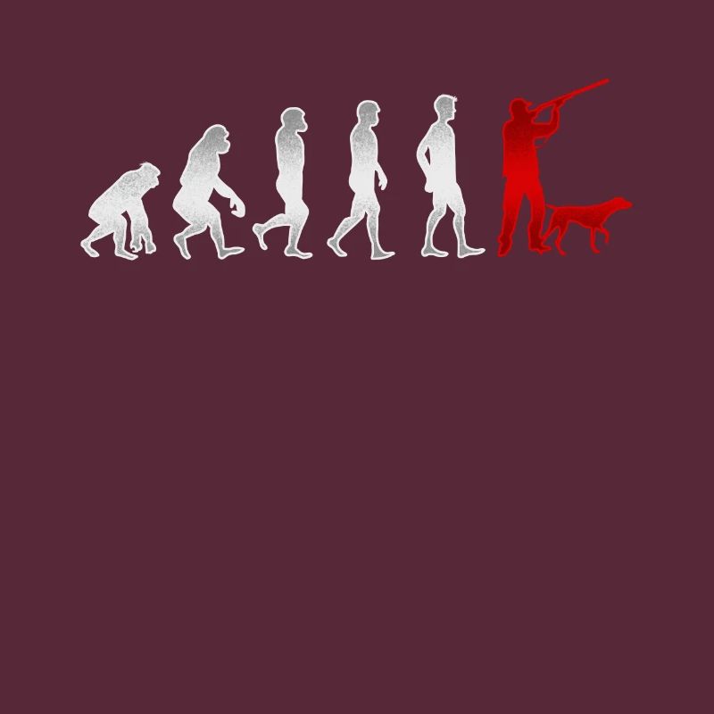 Evolution Hunt Hunter hunting hound gift