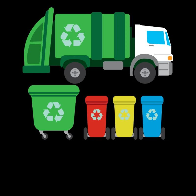 Müllwagen Zur Müllabfuhr Recycling I Geschenkidee