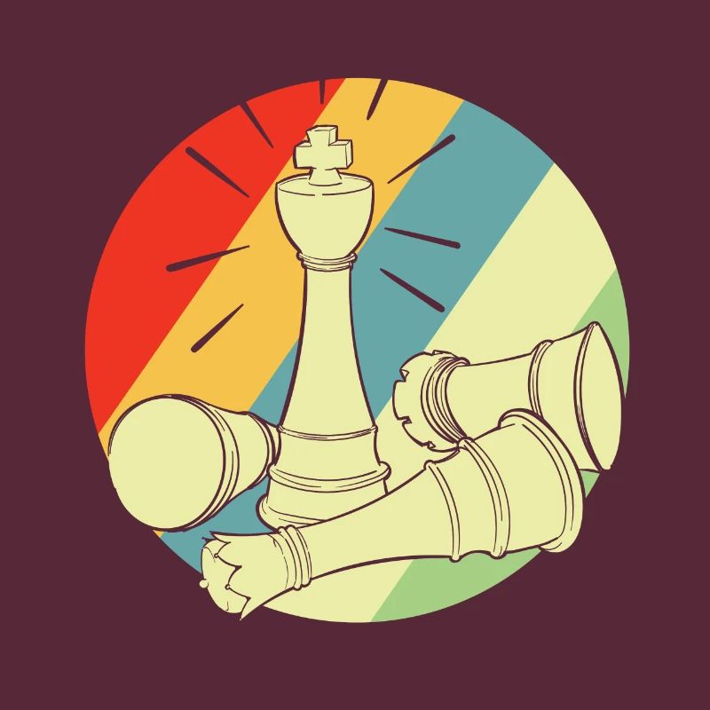 Chess retro chessboard chess game gift idea