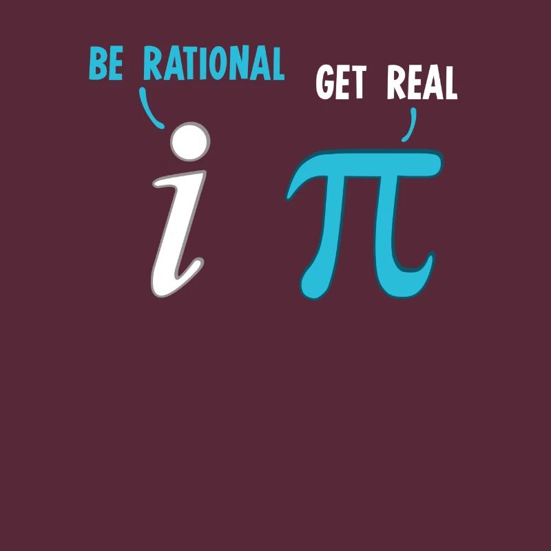 Soyez rationnel Get Real Fun Math Math Joke Stats Pun
