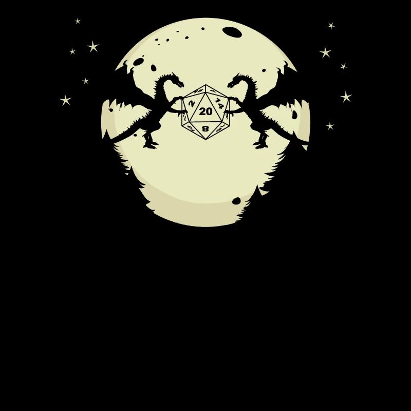 RPG DRAGON DICE in MOONLIGHT Dragons