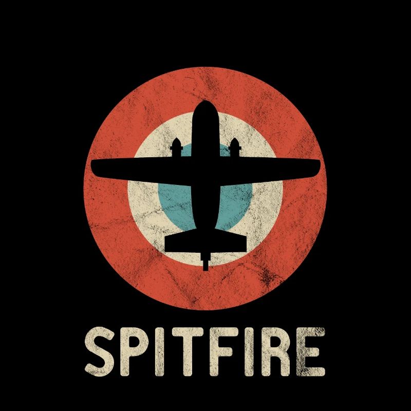 Aviateur Spitfire Avion Retro Vintage Jet