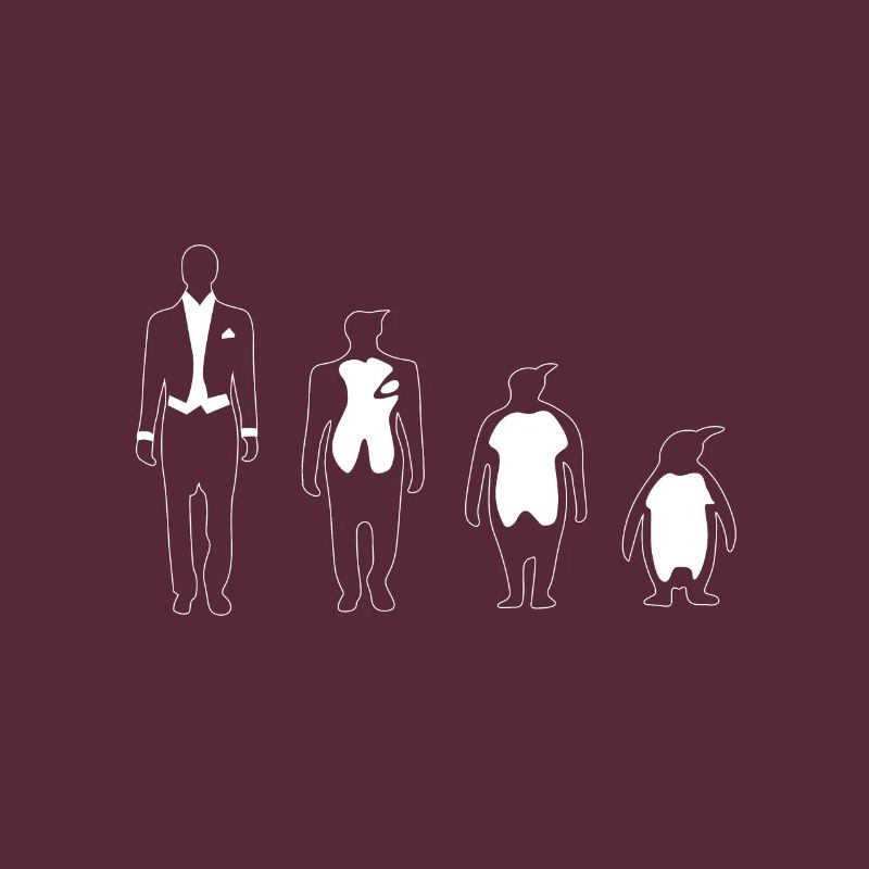 Evolution human penguin