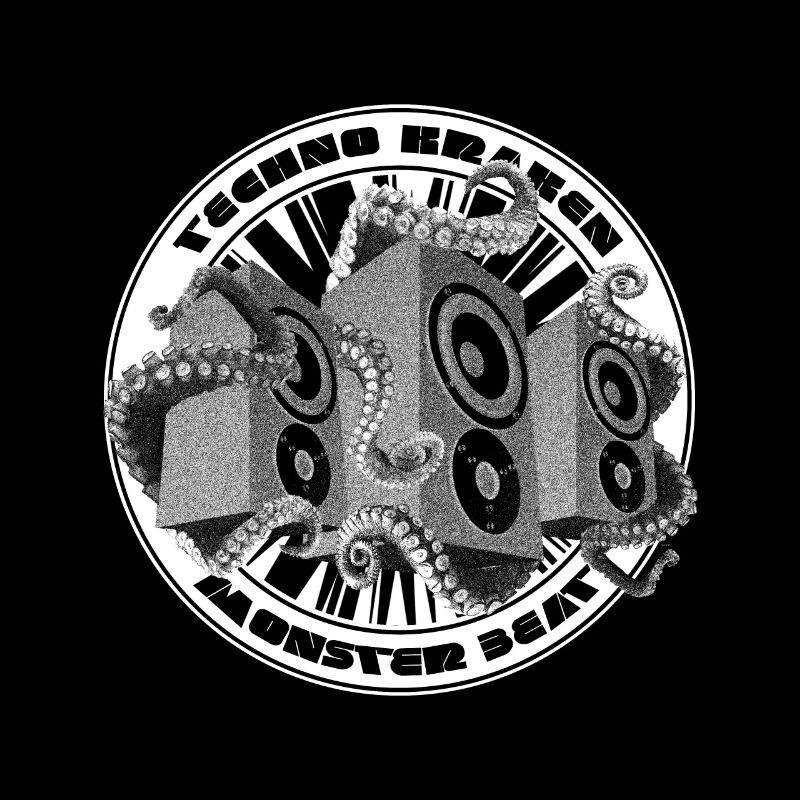 Techno Speaker Haut-parleurs Sound Krake Rave Dance