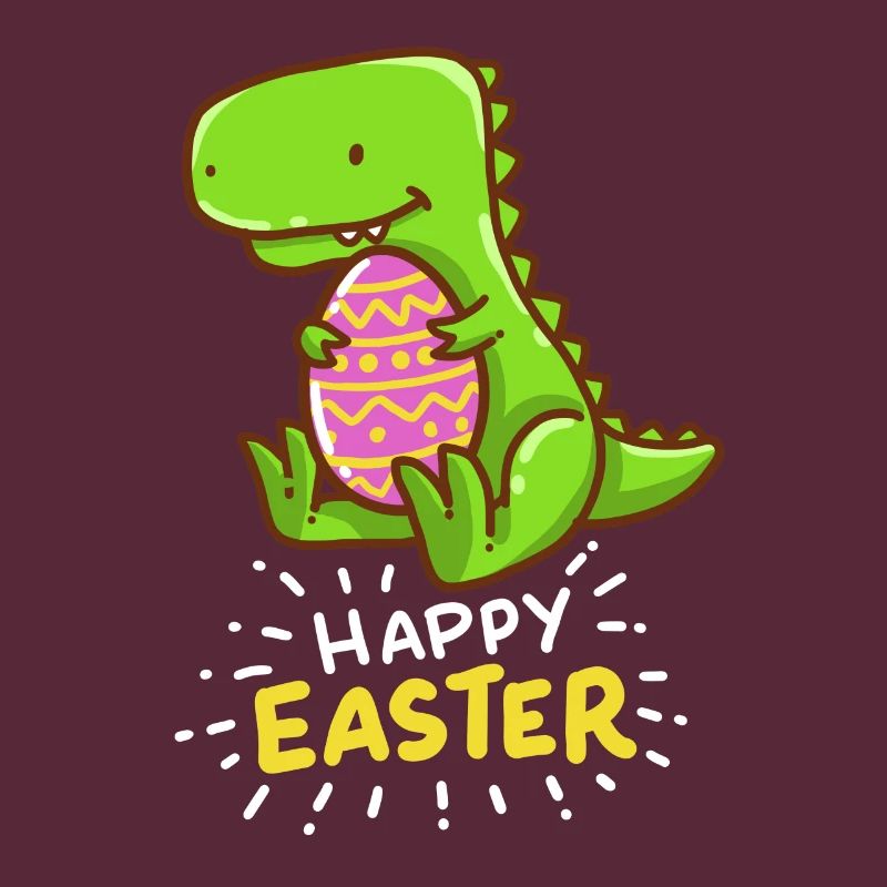 T-Rex - Easter - Happy Easter - Gift - Easter Eggs