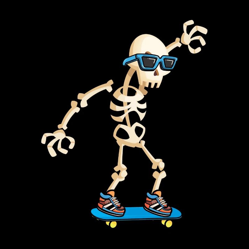 Skateboarder Skateboard Skelett