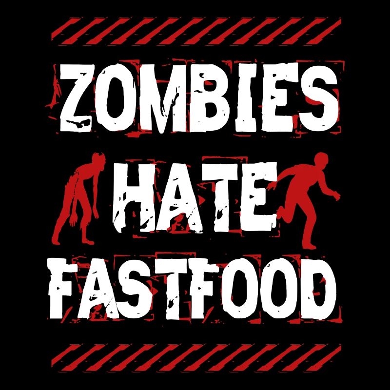 Zombies Hate Fast Food Halloween Funny Gift