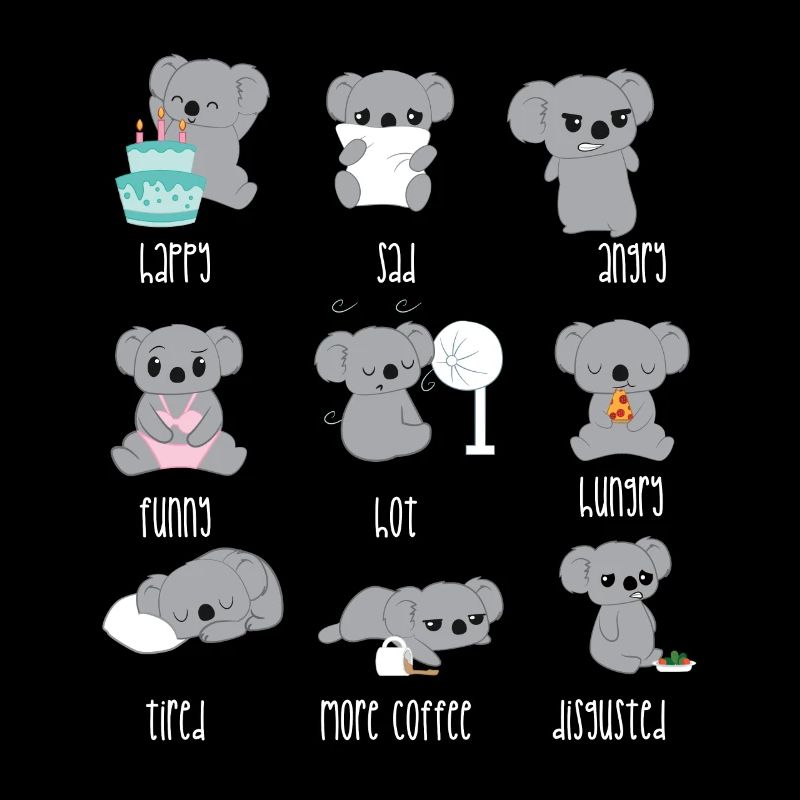 Koala - Ours Koala - Ours Koala - Cadeau - Émoticône