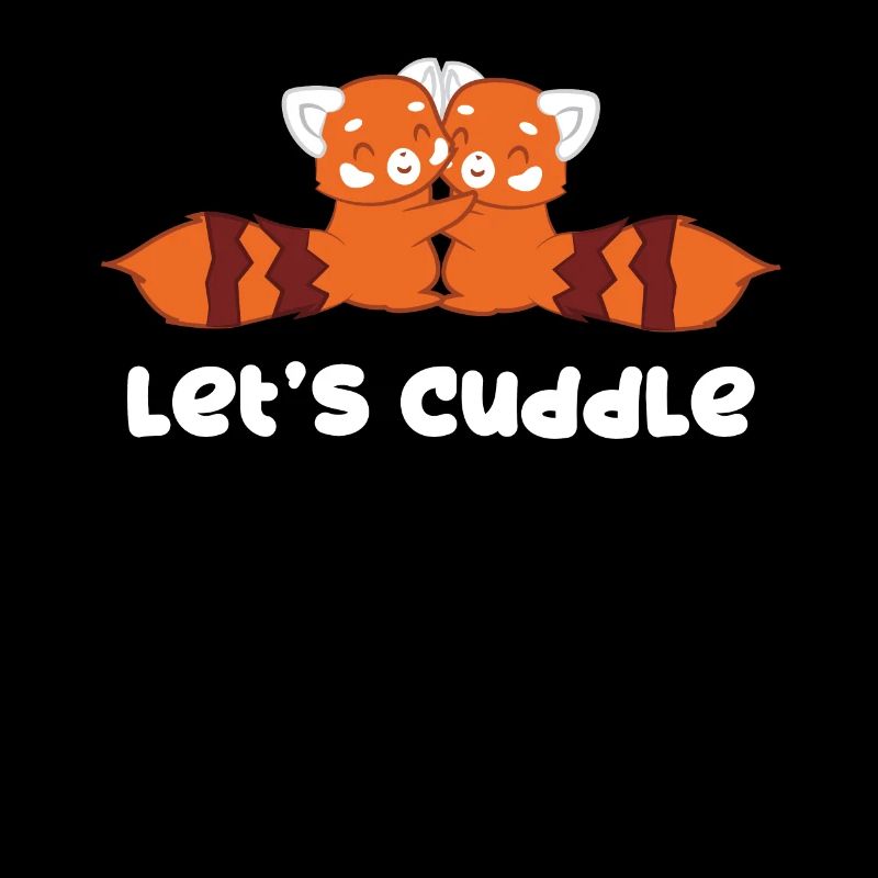 Red panda - cat bear - cuddling - petting