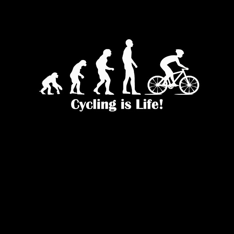 Cooles Evolution Fahrradfahren ist Leben Geschenk