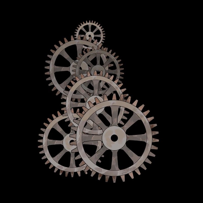 Wheels Clockwork Gears Machine