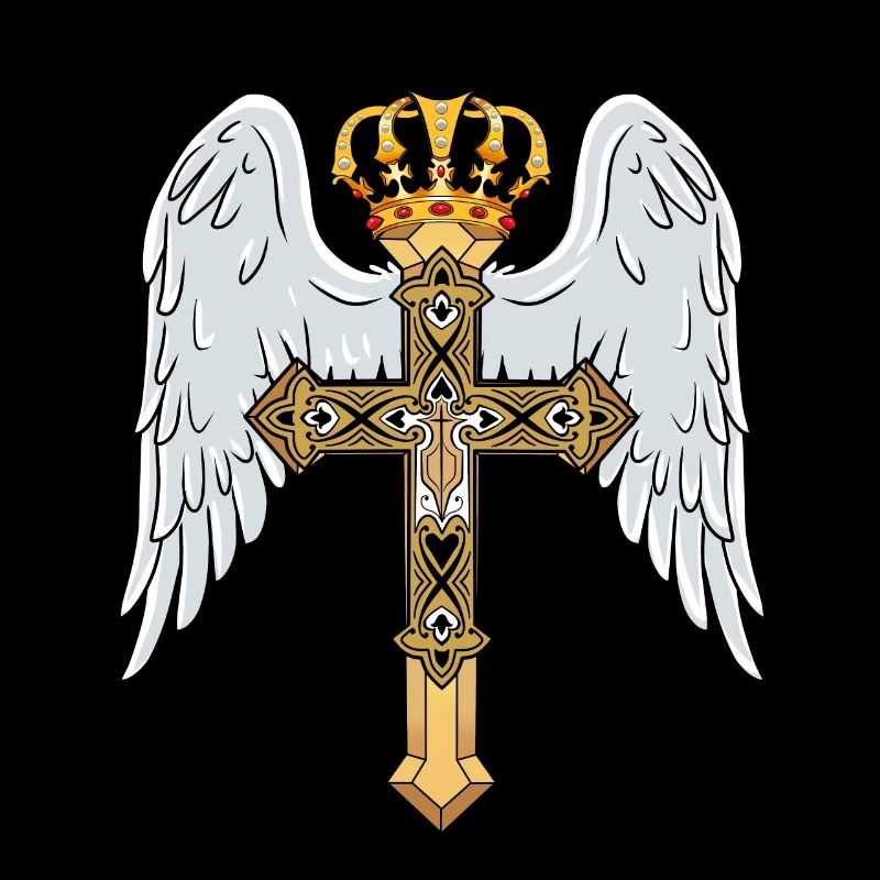 Croix céleste avec couronne