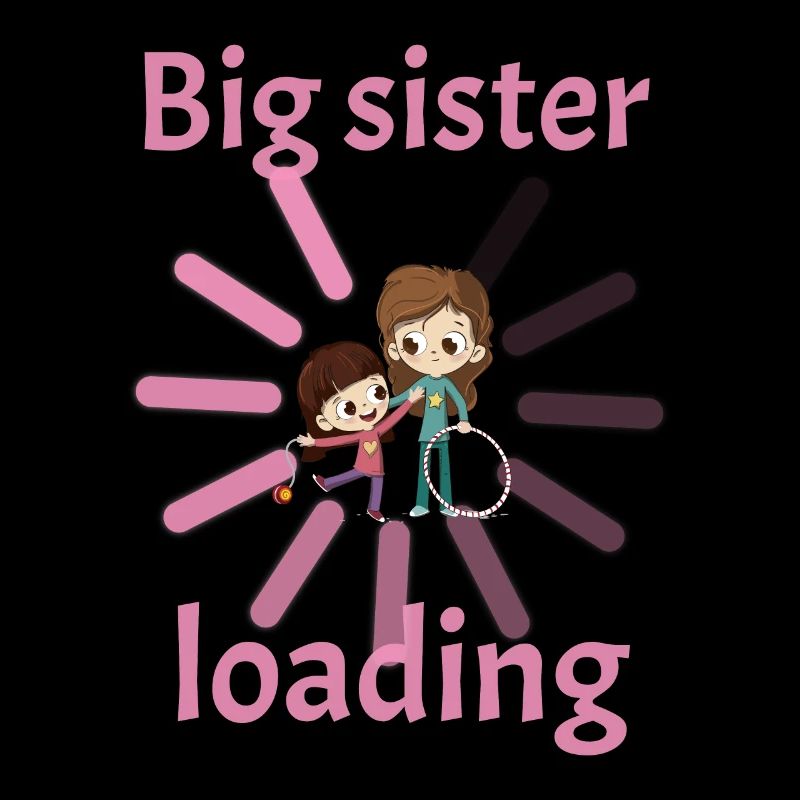 Große Schwester lädt loading Geburt Kind Schwanger