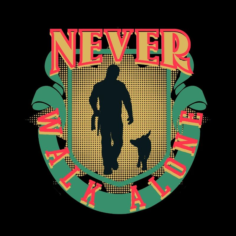 Dogwalker Dogs Never Walk Alone Gift