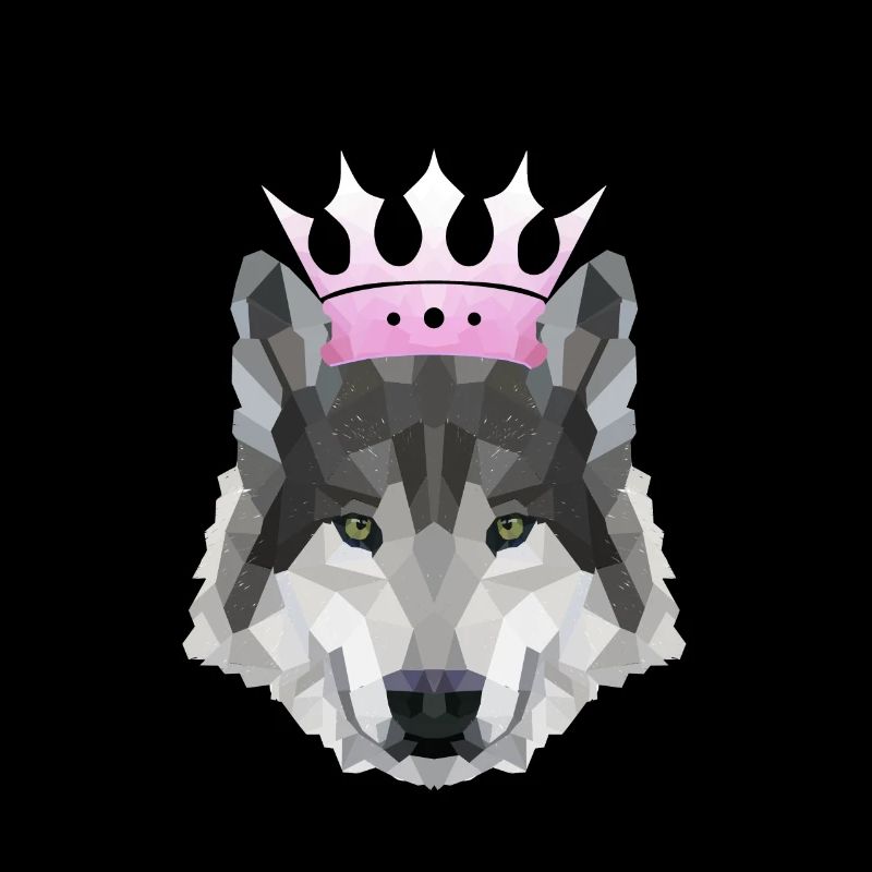 Krone POLYGON WOLF Husky Wölfe Rudel