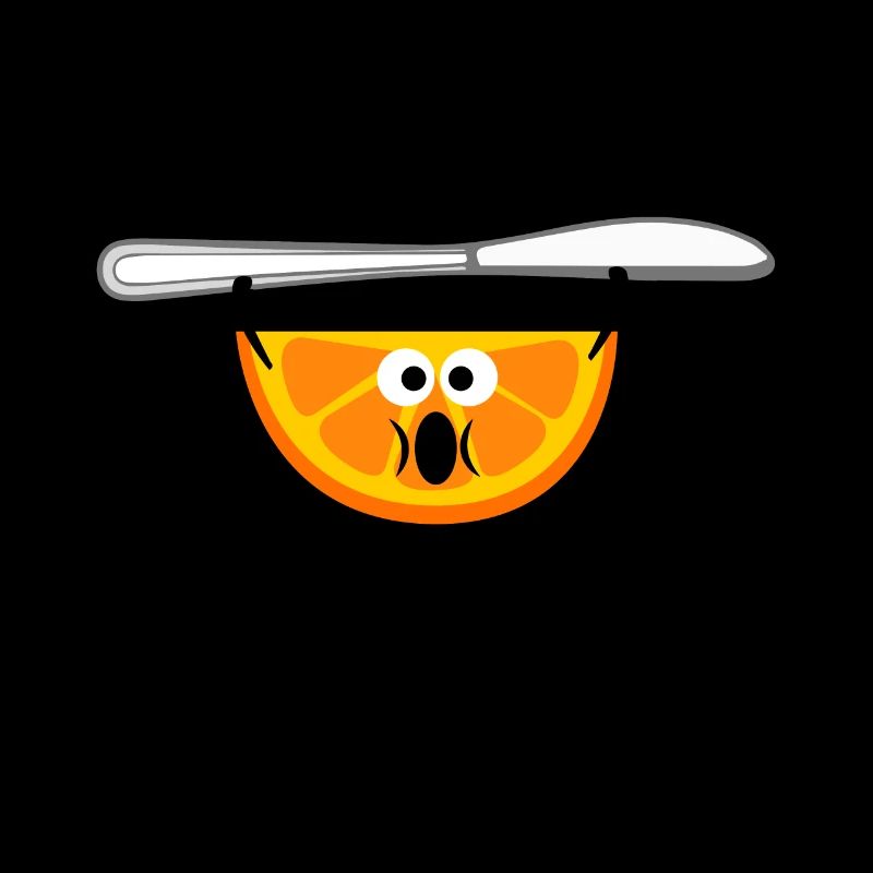 Orange et couteau