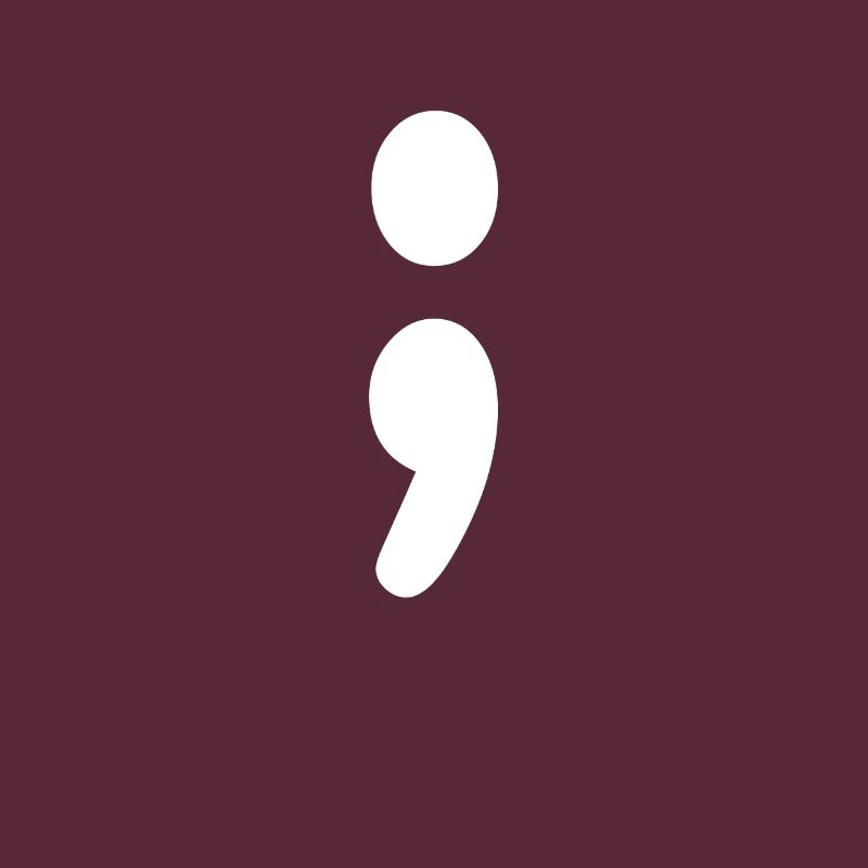 Retro Programmer Coder Semicolon Old School