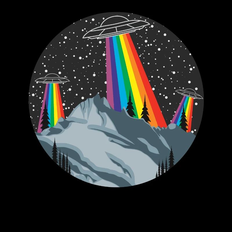 Mountains landscape Ufo extraterrestrial