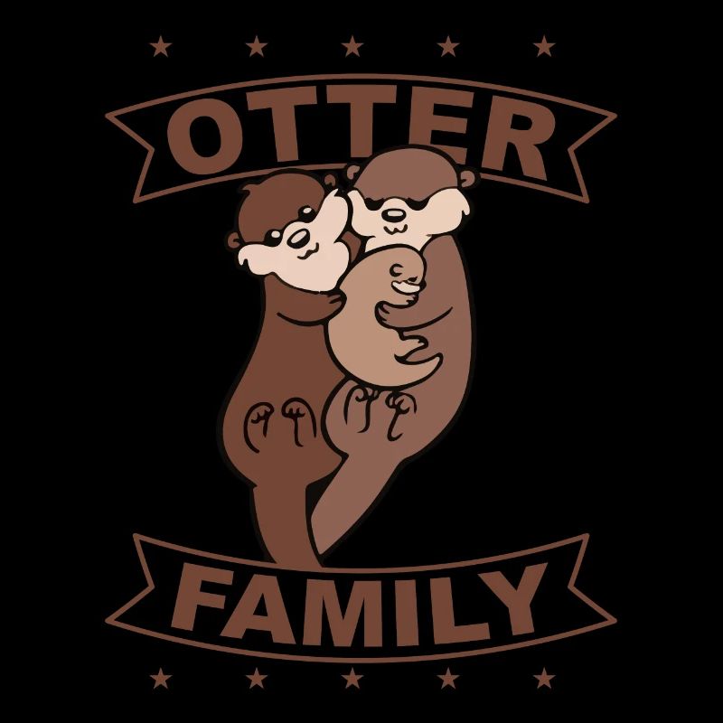 Otter Family, Süßes, Geschenk, Geschenkidee