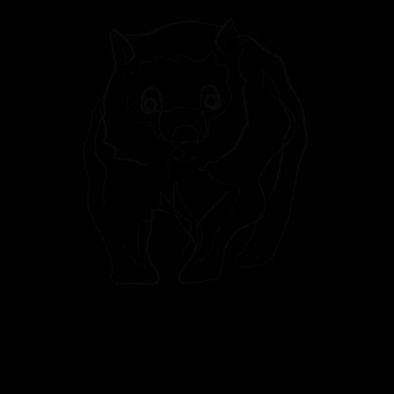 Wombat - one line drawing