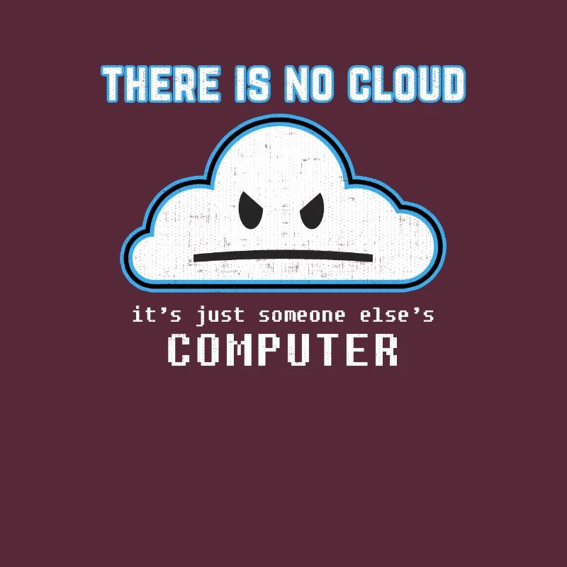 Funny Programmer Joke - Il n'y a pas de nuage graphique