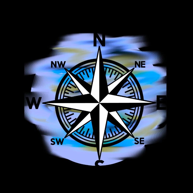 Wind rose compass maritime seafaring