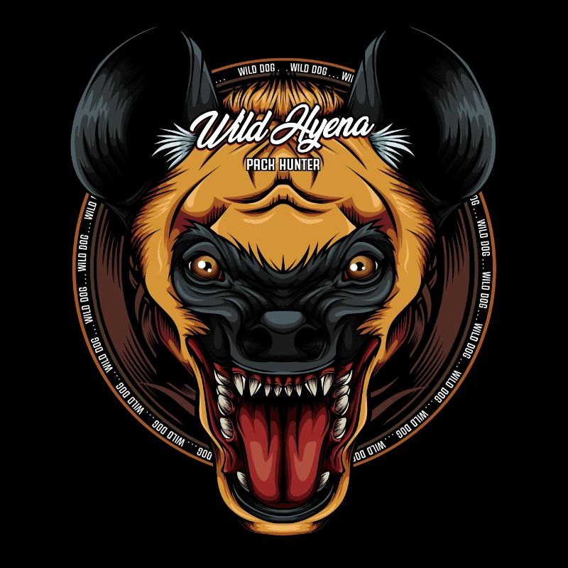 Cool Hyänenkopf Tüpfelhyäne Tierwelt Geschenkidee