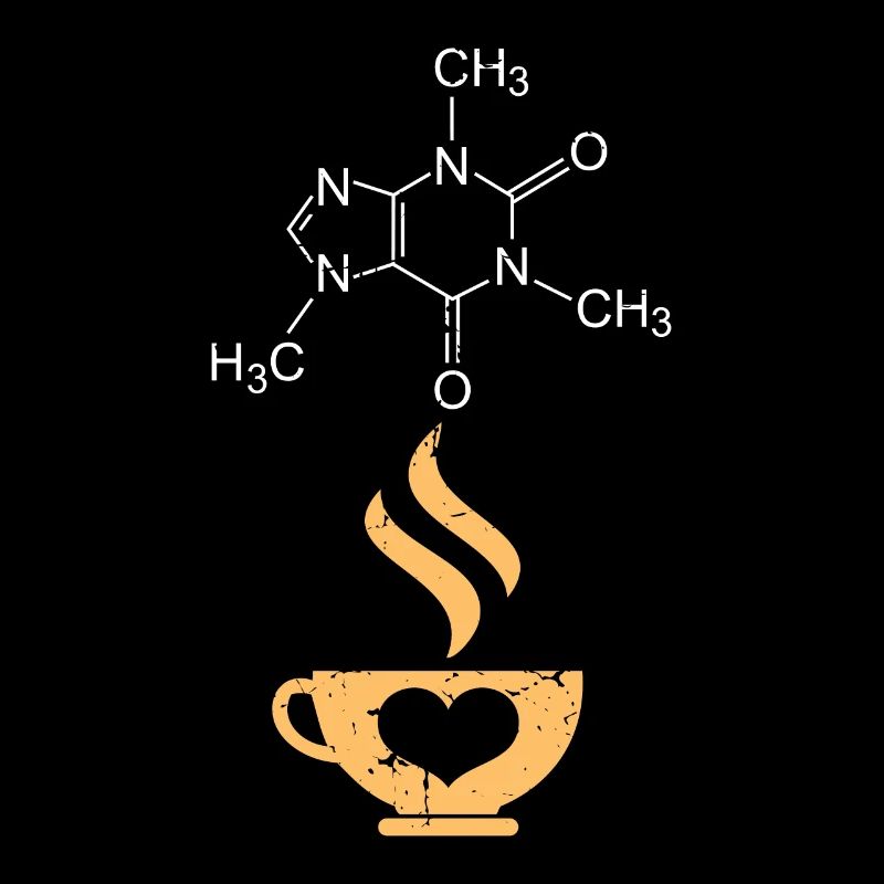 Caféine molécule café science nerd