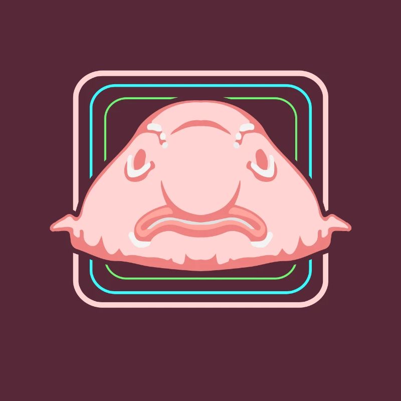 Blobfisch Tiefsee Grumpy Introvertiert Geschenk