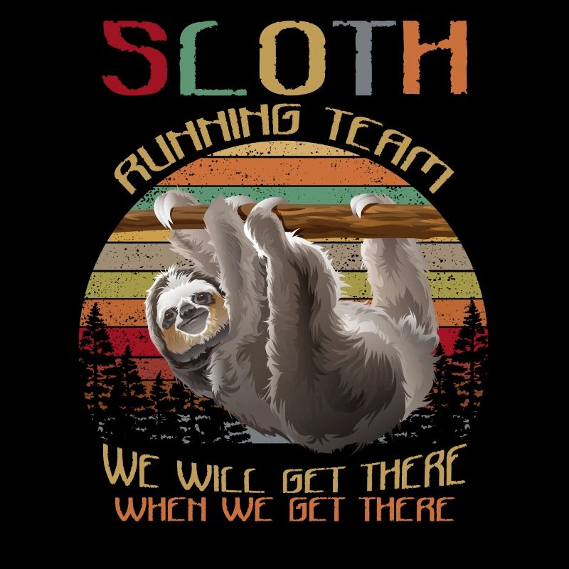 Sloth Running Team Nous y arriverons Funny Sloth