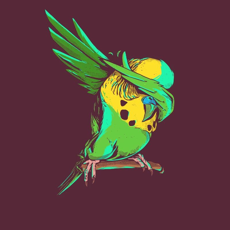 Dabbing Budgie - Cadeau de propriétaire de Dger Budgerigar drôle
