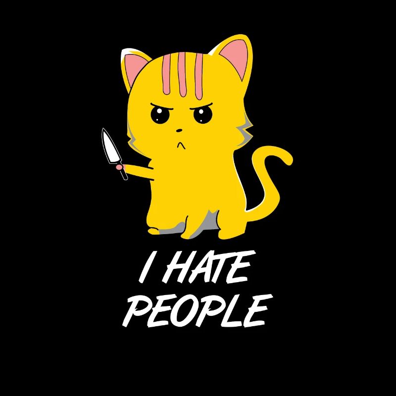 Süße Katze - I hate People