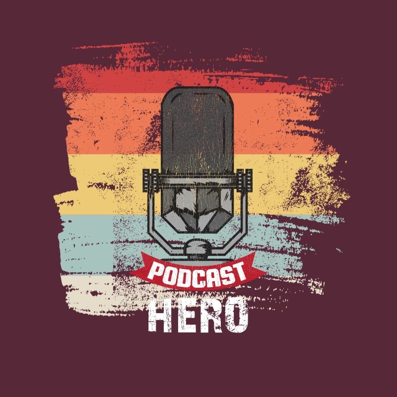 Retro Podcast Held cool Geschenkidee