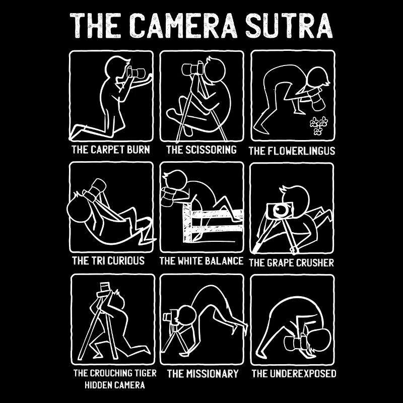 Conception de cadeau drôle de caméra Sutra