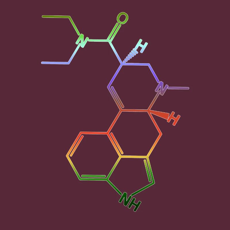 LSD structural formula molecule A. Hofmann Bicycle Day