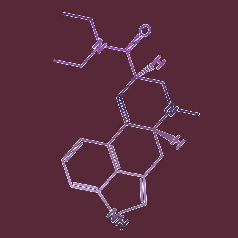 LSD structural formula acid molecule