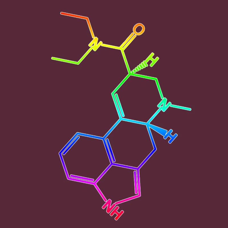 LSD structural formula molecule A. Hofmann Bicycle Day