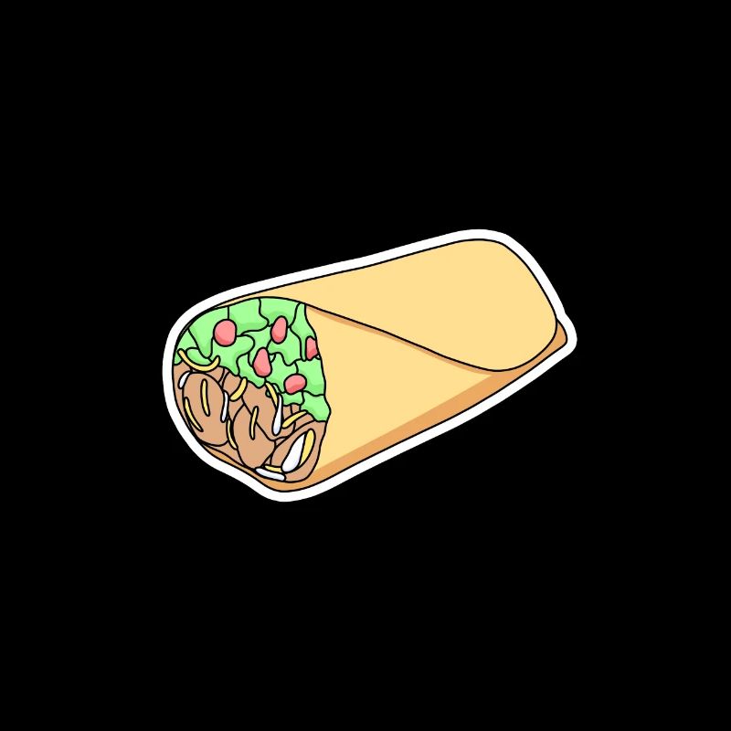 Conception d’autocollants Taco Wrap