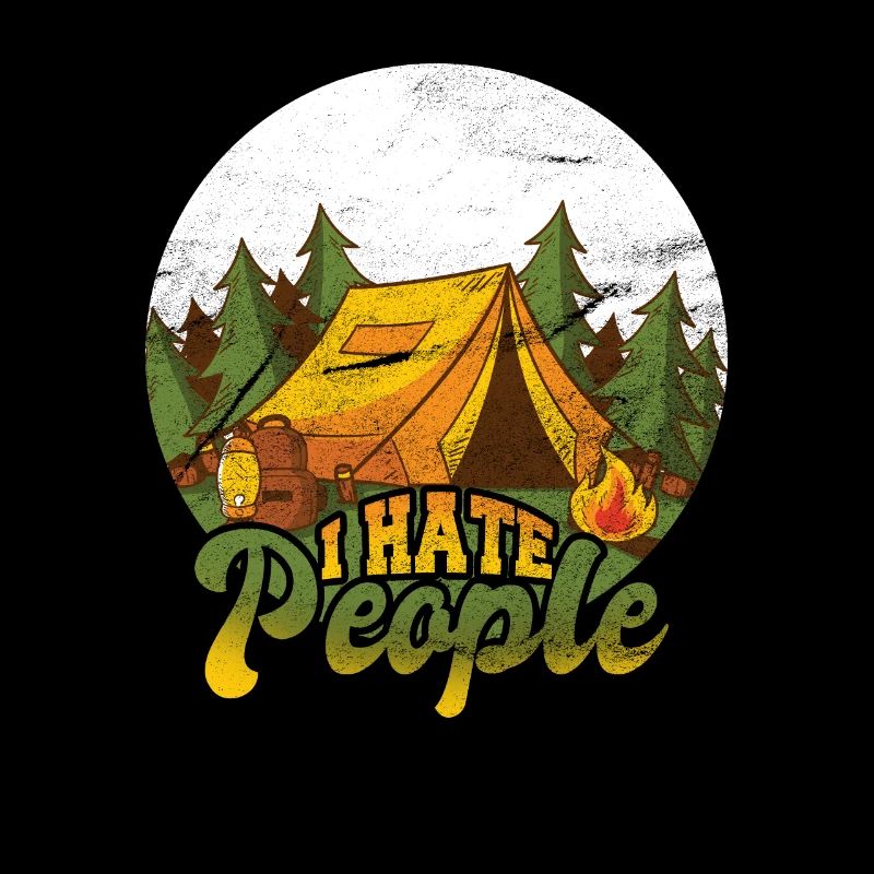 Ich hasse Menschen Camper Camping Zelten