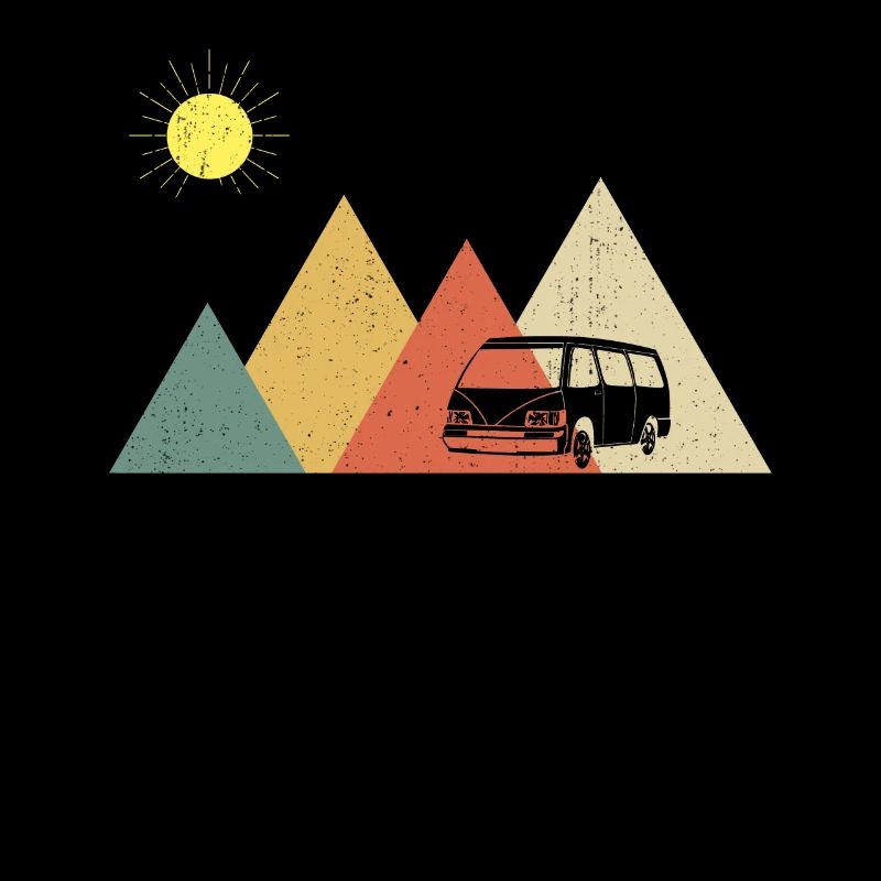 Retro Campervan Vintage Caravan Camping Van