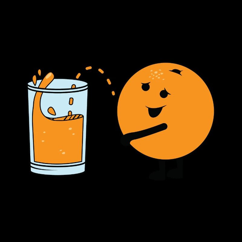 Jus d'orange orange Pee Pinkelde orange