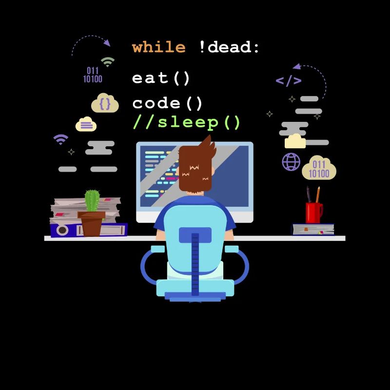 Eat Sleep Code Informatik-Programmierung