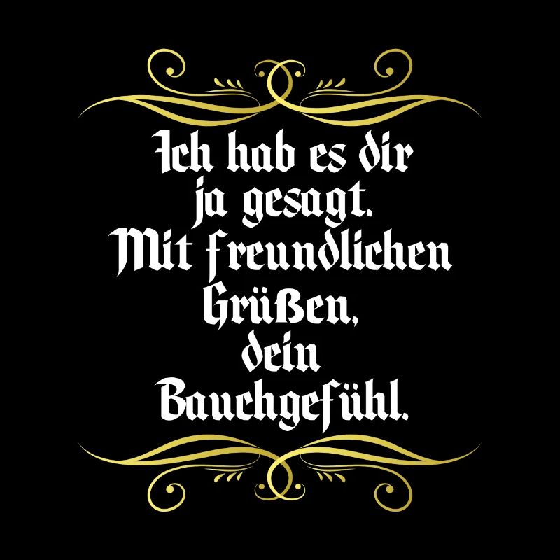 Gut feeling funny saying