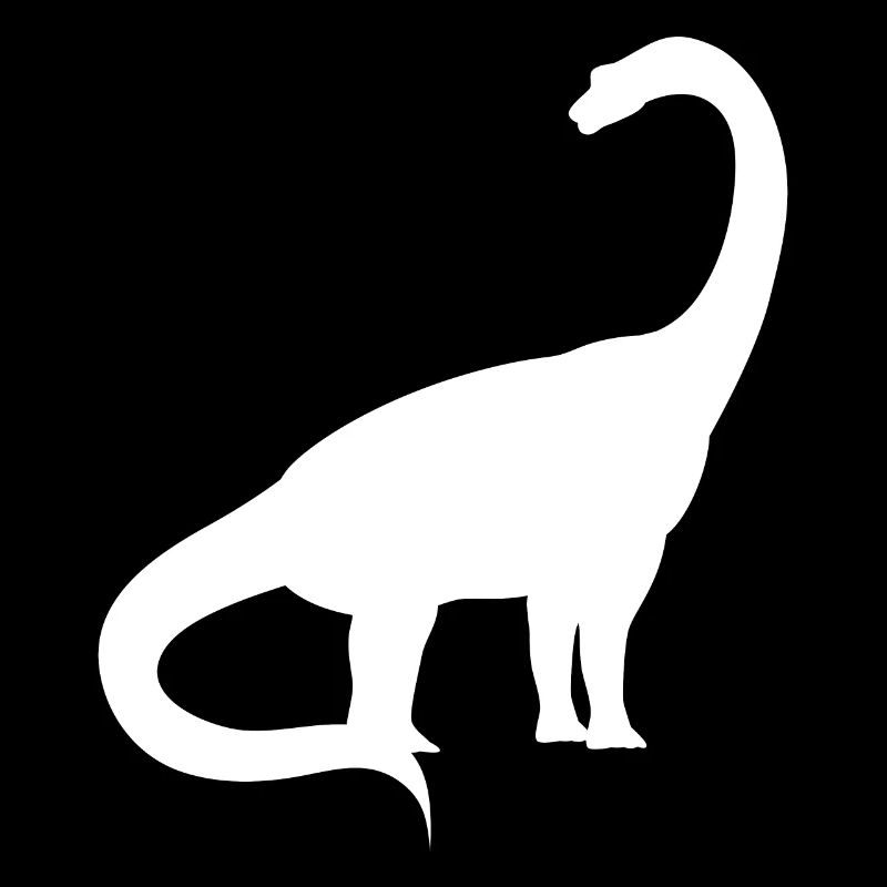 Retro Brachiosaurus Druck, Dinosaurier Tee,