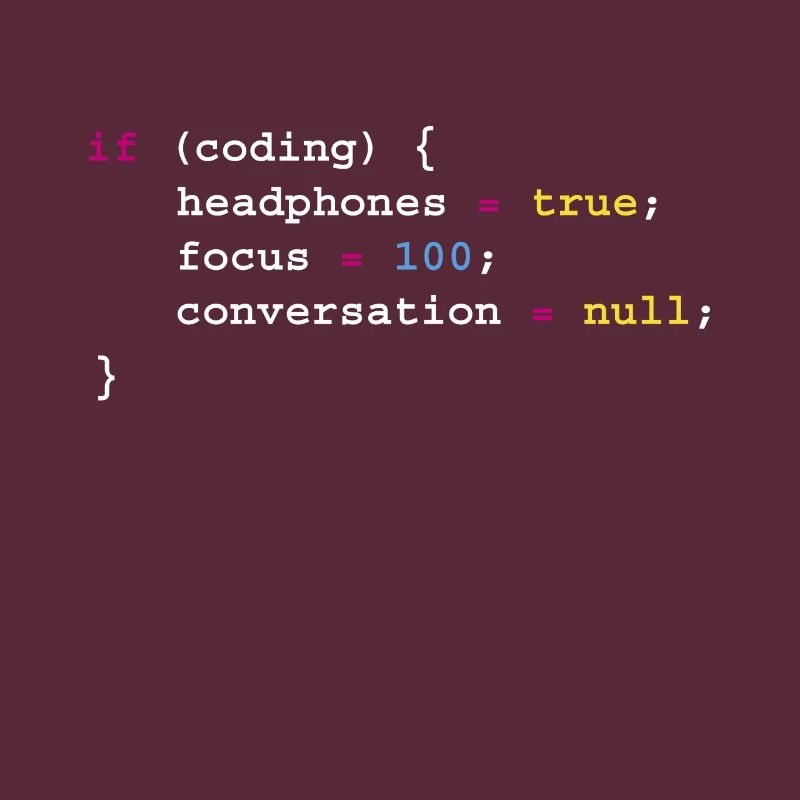 Programmierung Wenn Coding Headphones Tee, Programmierung