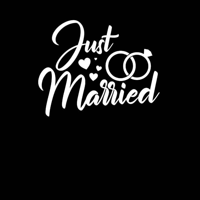 Just Married Wedding Marriage Marry Gift
